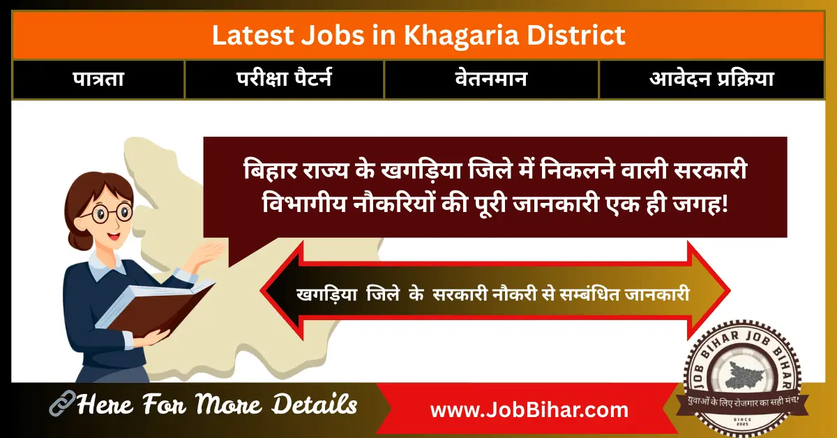 Jobs in Khagaria District – खगड़िया जिले की सरकारी नौकरियाँ 2025