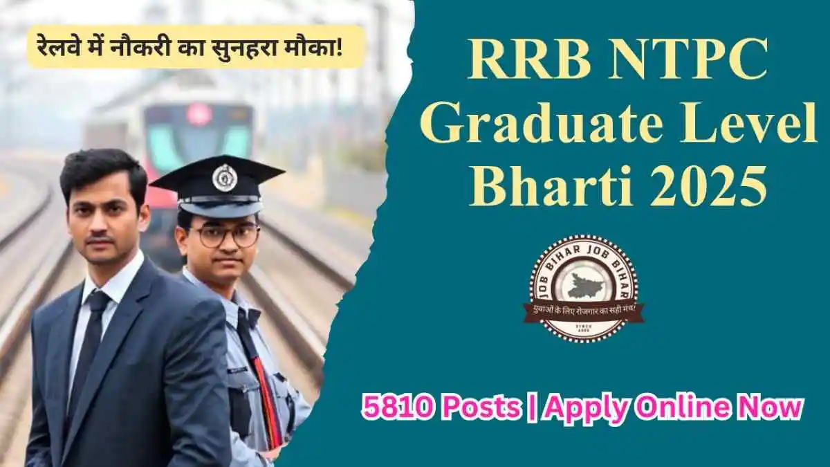 RRB NTPC Graduate Level Bharti 2025 (5810 Post) Apply Online