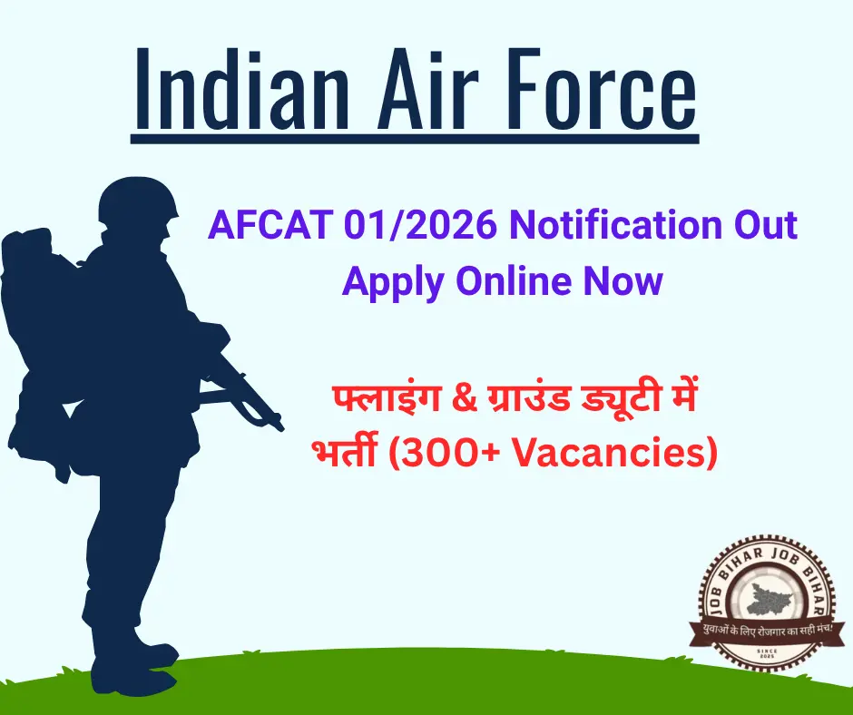 AFCAT 01/2026 Notification Out | Indian Air Force Recruitment Apply Online