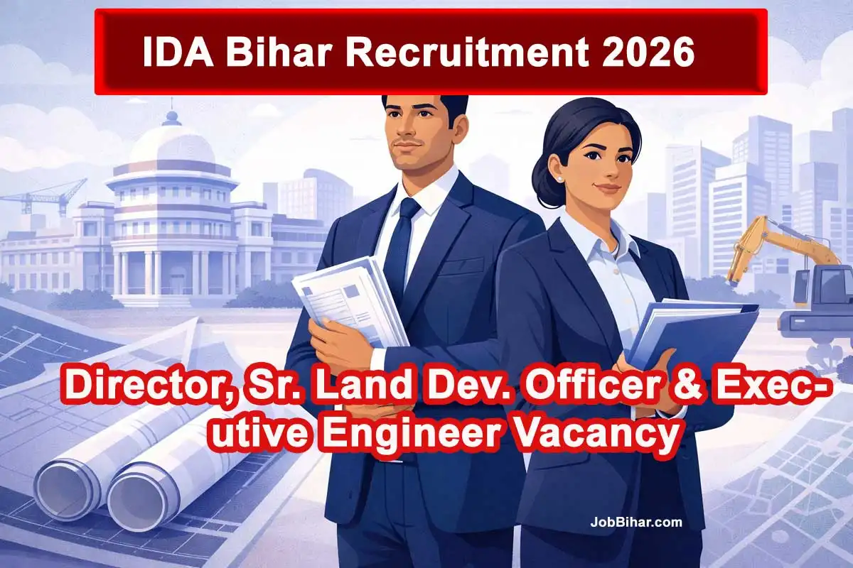 IDA Bihar Recruitment 2026 – Director, Senior Land Development Officer & Executive Engineer Vacancy