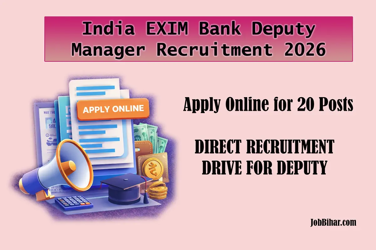 India EXIM Bank Deputy Manager Recruitment 2026 feature image