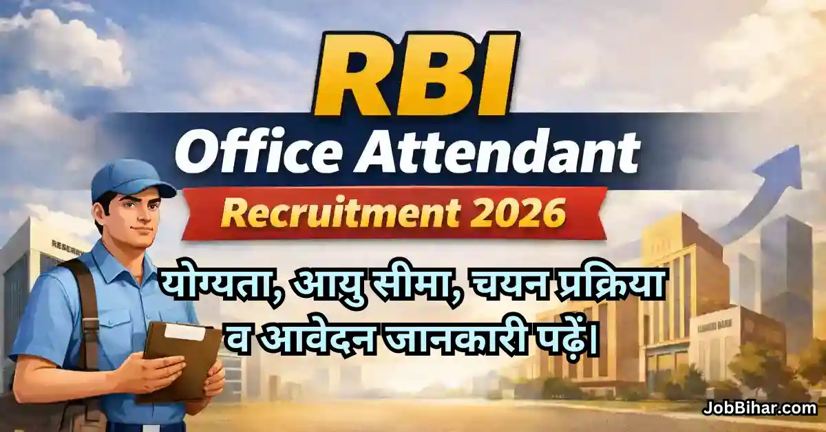 RBI Office Attendant Recruitment 2026 Feature image
