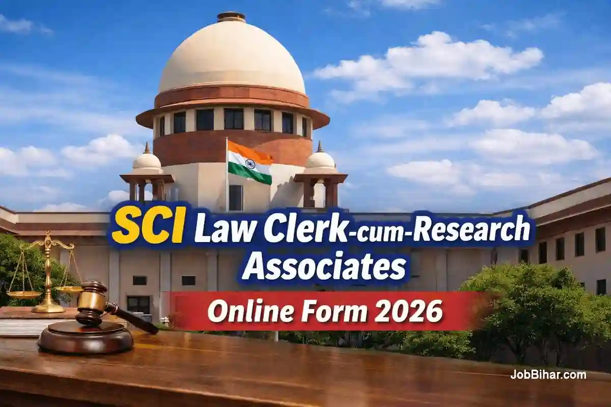 SCI Law Clerk-cum-Research Associates Vacancy 2026 के लिए ऑनलाइन आवेदन फॉर्म भरे
