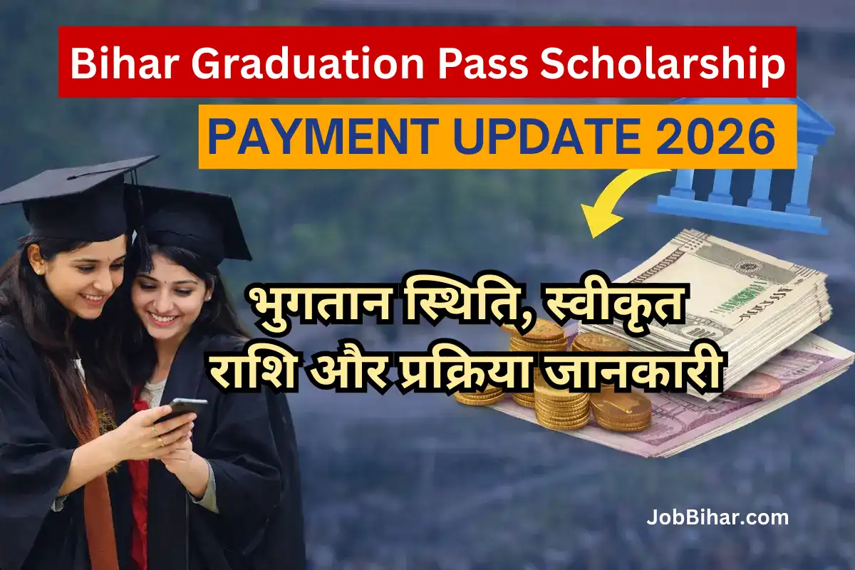 Bihar Graduation Pass Scholarship Payment Update 2026 related image showing graduate students and scholarship payment concept