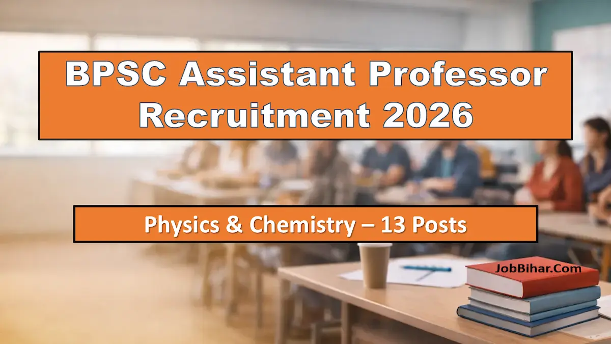 BPSC Assistant Professor Recruitment 2026