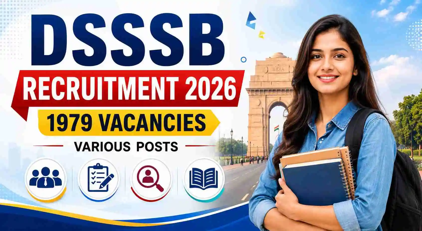 DSSSB Recruitment 2026 Online Form (1979 Posts)