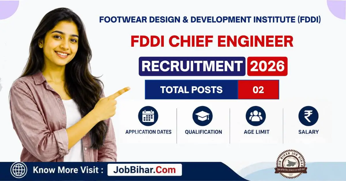 FDDI Chief Engineer Recruitment 2026