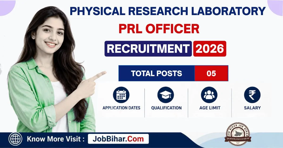 PRL Officer Recruitment 2026 feature image